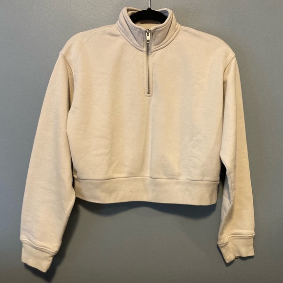 TNA Sweaters - TNA Cozy Fleece Perfect 1/4 Zip Sweater